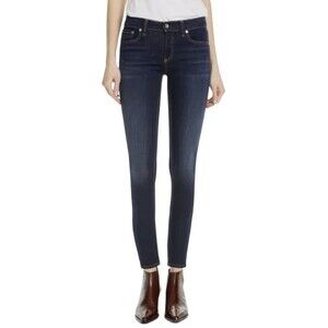 Rag & Bone Mid-Rise Skinny Jeans in‎ Dearborn Dark Blue Size 27